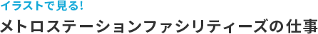 イラストで見る! メトロステーションファシリティーズの仕事